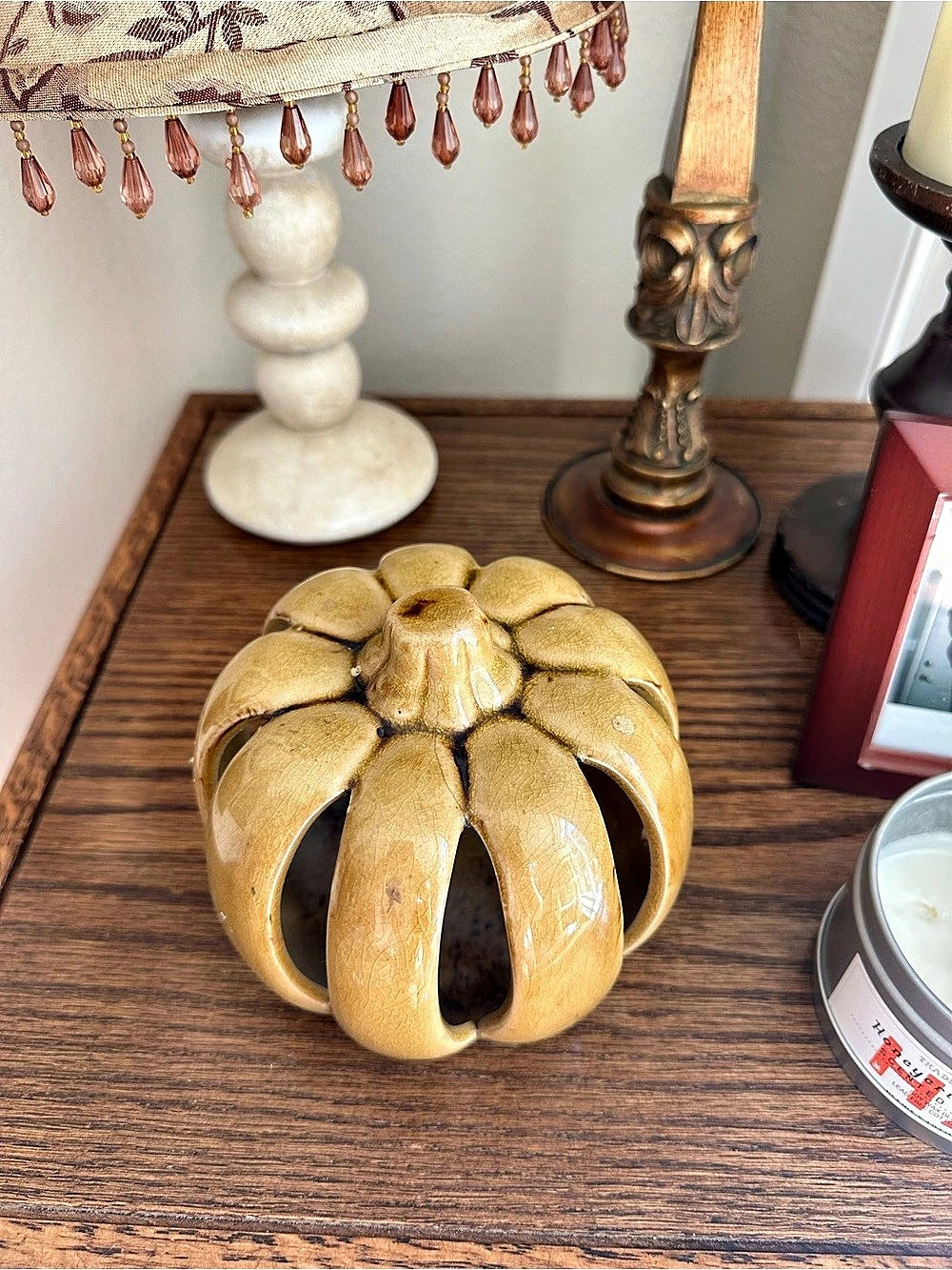 Gold Pumpkin Decor